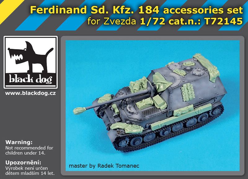 T72145 1/72 Ferdinand Sd. Kfz. 184 accessories set Blackdog