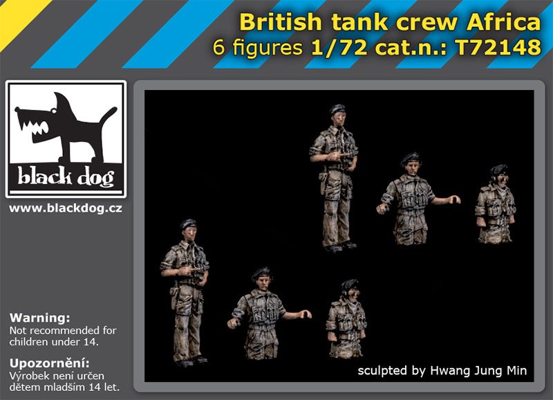 T72148 1/72 British tank crew Africa Blackdog