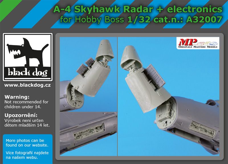 A32007 1/32 A -4 Skyhawk radar+electronic Blackdog