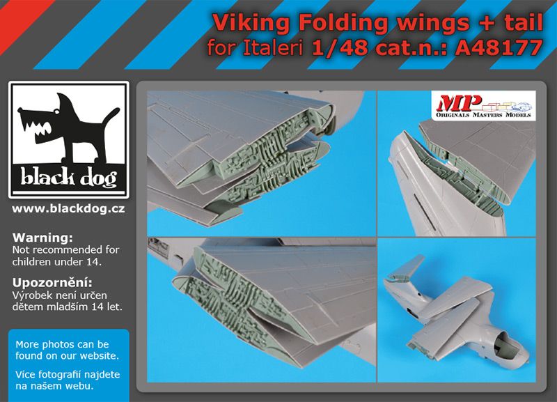 A48177 1/48 Viking folding wings+tail Blackdog