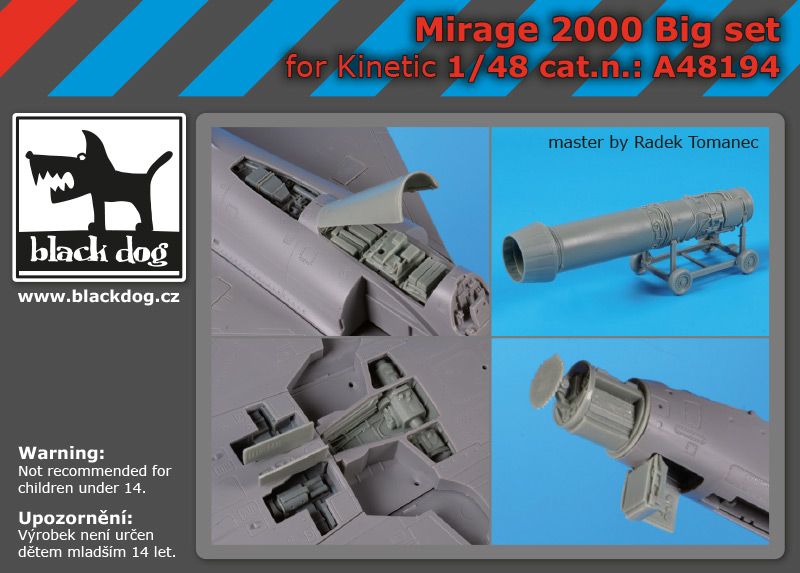A48194 1/48 Mirage 2000 big set Blackdog