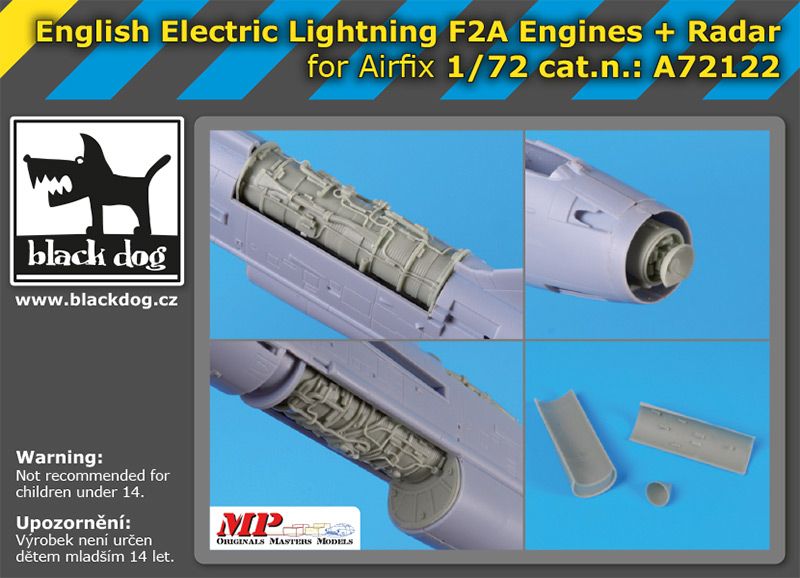 A72122 1/72 ENGLISH Electric Lightning F 2A Blackdog