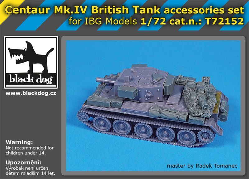 T72152 1/72Centaur Mk IV British tank accessories set Blackdog