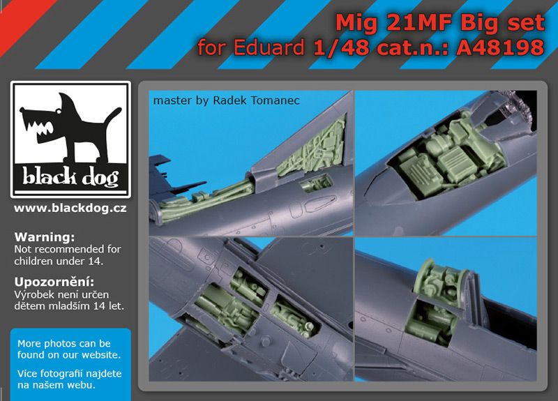 A48198 1/48 Mig 21 MF big set Blackdog