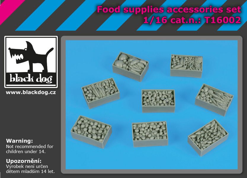 T16002 1/16 Food supplies accessories set Blackdog