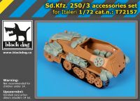 T72157 1/72 Sd.Kfz 250/3 accessories set Blackdog