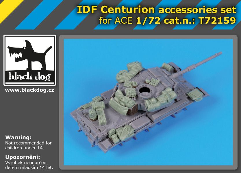 T72159 1/72 IDF Centurion accessories set Blackdog