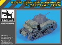 T72160 1/72 M13/40 Italian tank accessories set Blackdog