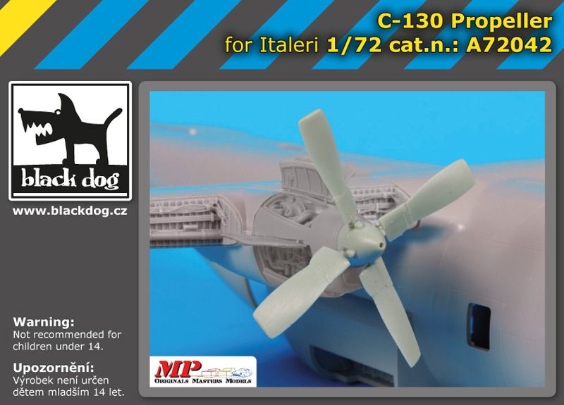 A72042 1/72 C-130 propeller Blackdog