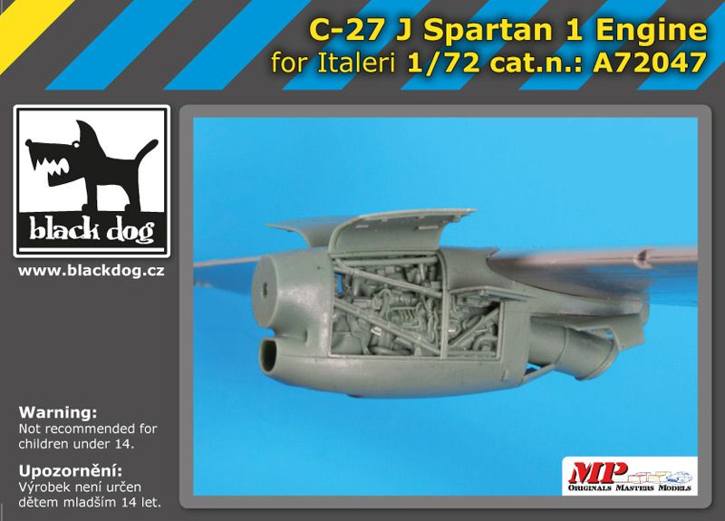 A72047 1/72 C-27 J Spartan 1 engine Blackdog