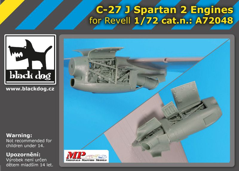 A72048 1/72 C-27 J Spartan 2 engines Blackdog