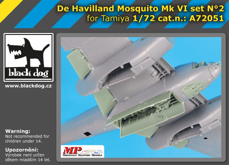 A72051 1/72 De Havilland Mosquito Mk VI set N°2 Blackdog
