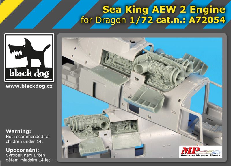 A72054 1/72 Sea King AEW 2 Engine Blackdog