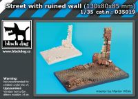D35019 1/35 Street with ruined wall Blackdog