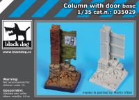 D35029 1/35 Column with door base Blackdog