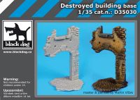 d3503D35030 1/35 Destroyed building base