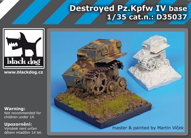 D35037 1/35 Destroyed Pz Kpfw IV base Blackdog