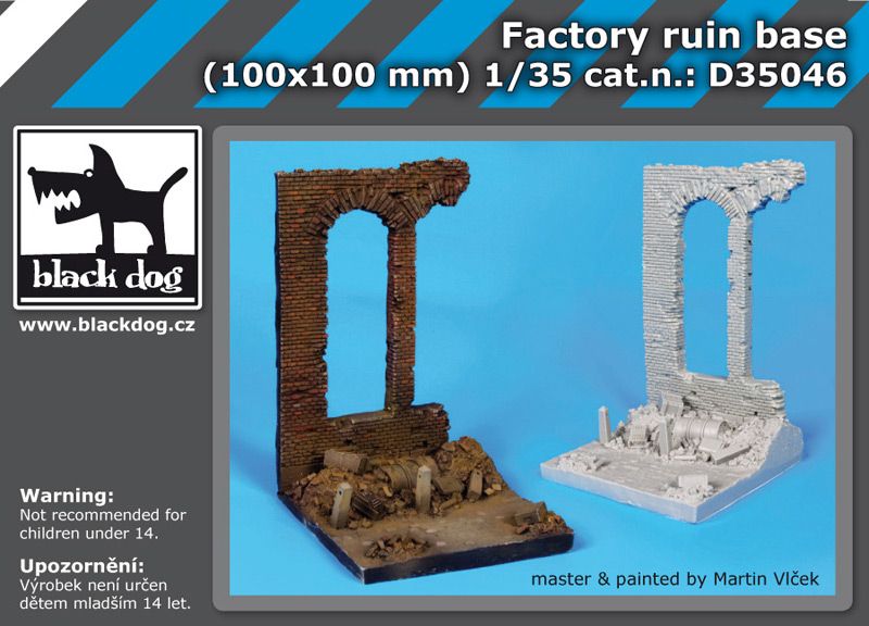 D35046 1/35 Factory ruin base Blackdog