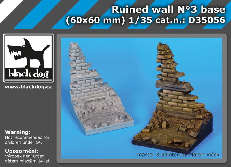 D35056 1/35 Ruined wall N Blackdog