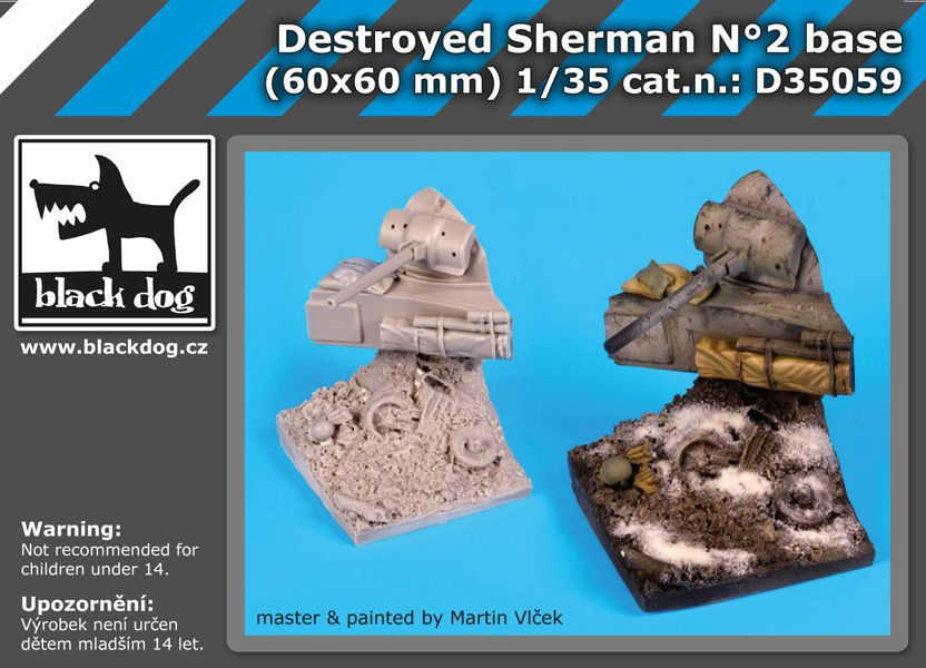 D35059 1/35 Destroyed Sherman N Blackdog