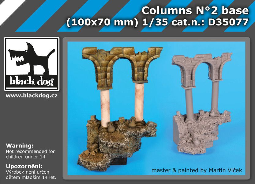 D35077 1/35 Columns N°2 base Blackdog