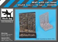 D35098 1/35 Wall with rail base