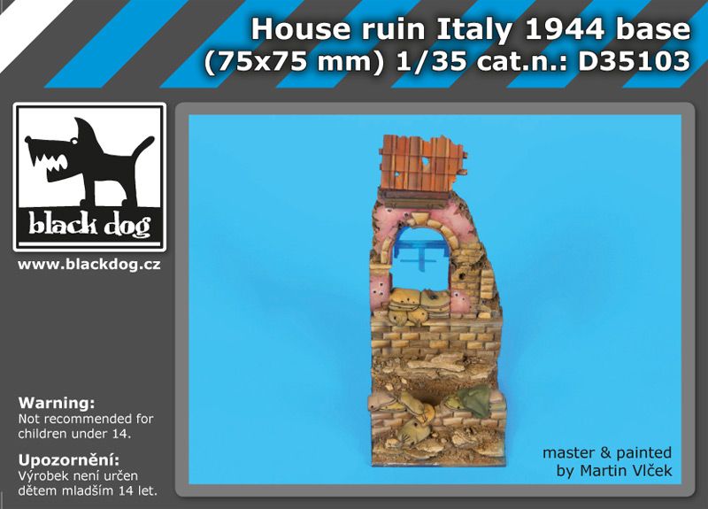 D35103 135 House ruin Italy 1944 base Blackdog