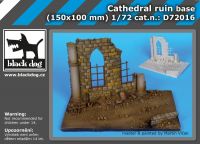 D72016 1/72 Cathedral ruin base