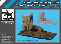 D72029 1/72 Ruined house italy base