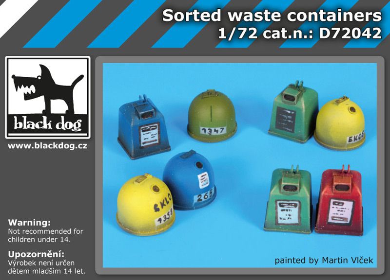 D72042 1/72 Waste containers Blackdog