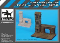 D72046 172 House with gate base Blackdog