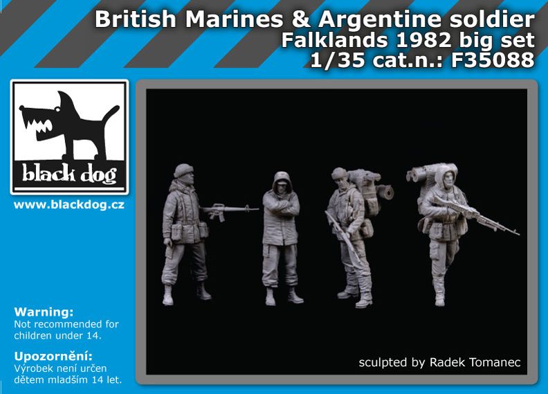 F35088 1/35 British Marinesplus Argentine soldier big set Blackdog