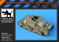 T35004 1/35 Semovente M40-75/18 accessories set Blackdog