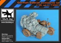 T35011 1/35 German sidecar accessories set Blackdog