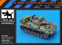 T35030 1/35 Pz.Kpfw.III Ausf.N accessories set Blackdog