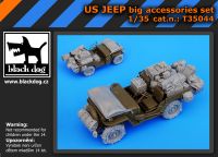 T35044 1/35 US Jeep big accessories set Blackdog