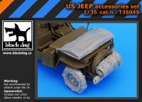 T35045 1/35 US Jeep accessories set Blackdog