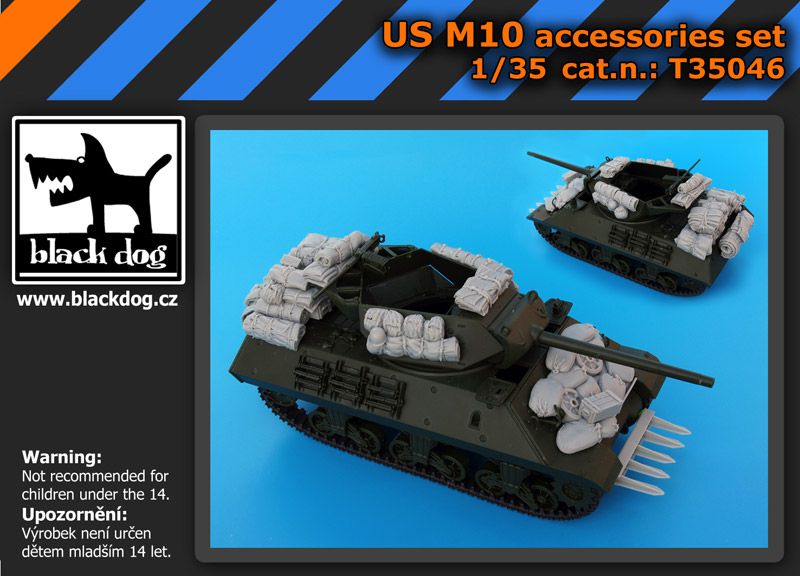 T35046 1/35 US M 10 accessories set Blackdog