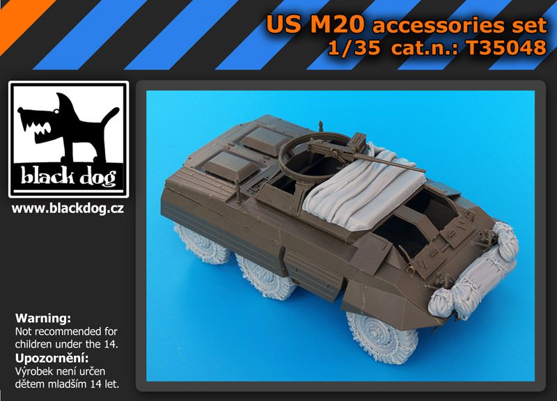 T35048 1/35 US M 20 accessories set Blackdog