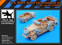 T35049 1/35 US M3A1 Scout Car Blackdog