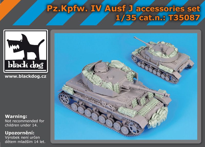 T35087 1/35 Pz Kpfw IV Ausf J accessories set Blackdog