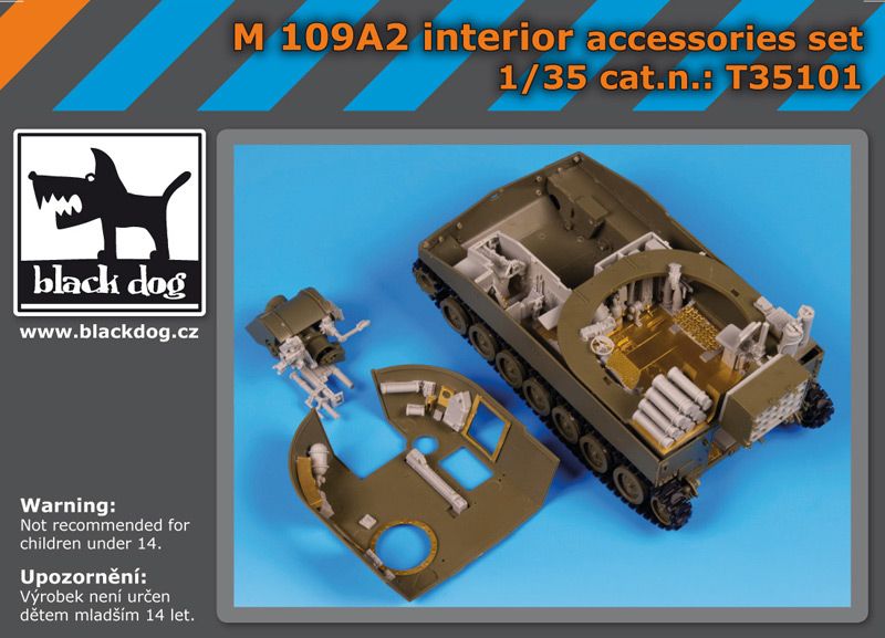 T35101 1/35 M 109 A2 interier accessories set Blackdog