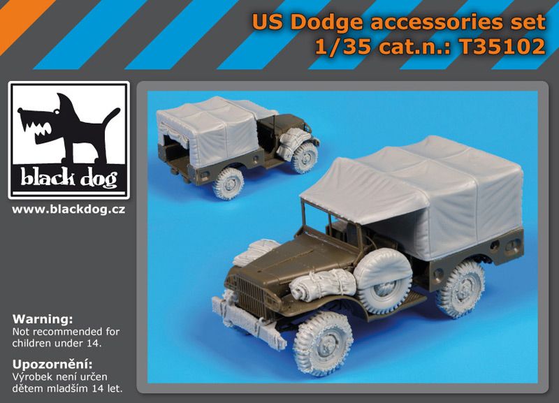 T35102 1/35 US Dodge accessories set Blackdog