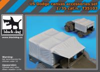 T35103 1/35 Us Dodge canvas accessories set Blackdog
