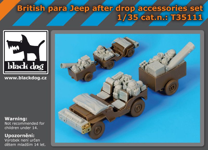 T35111 1/35 British para Jeep after drop accessories set Blackdog