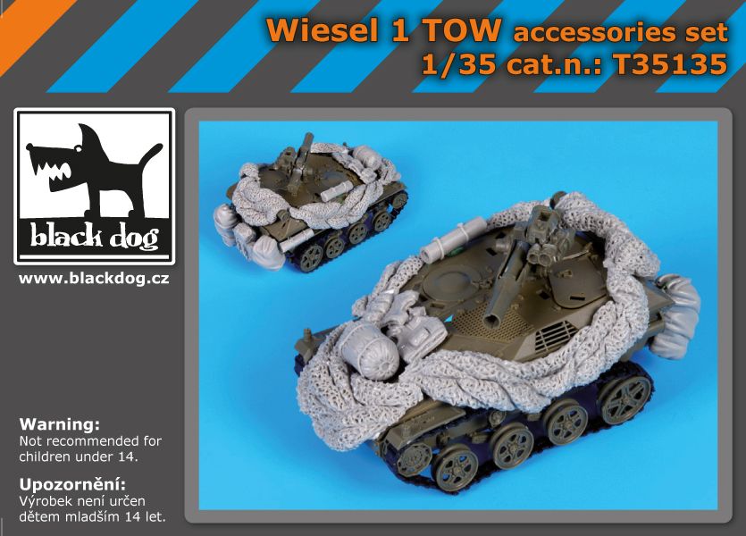 T35135 1/35 Wiesel 1 Tow accessories set Blackdog