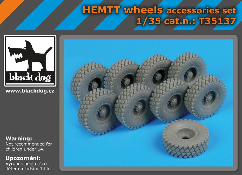 T35137 1/35 Hemtt wheels Blackdog