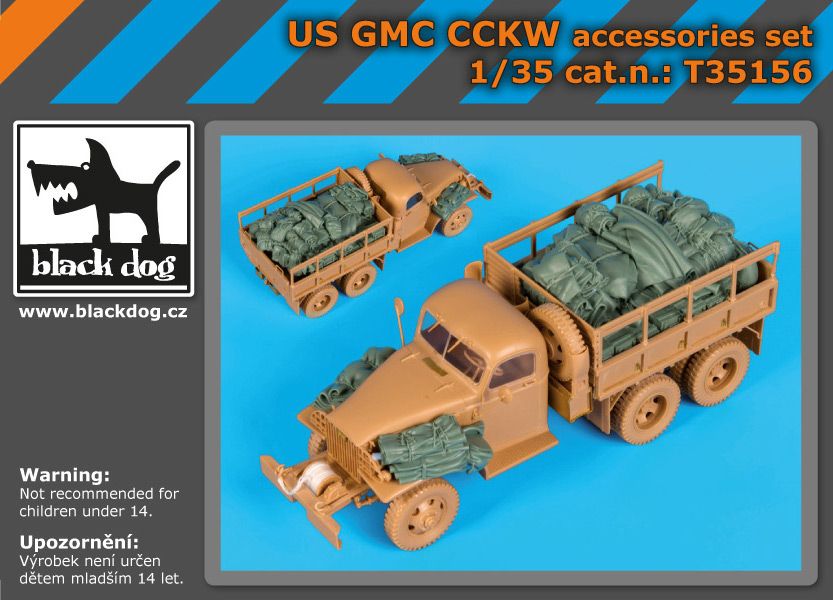 T35156 1/35 US GMC CCKW accessories set Blackdog