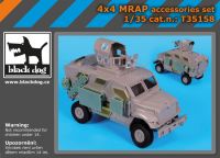 T35158 1/35 4X4 MRAP accessories set Blackdog