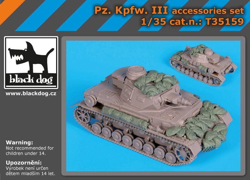 T35159 1/35 Pz.Kpfw. III accessories set Blackdog